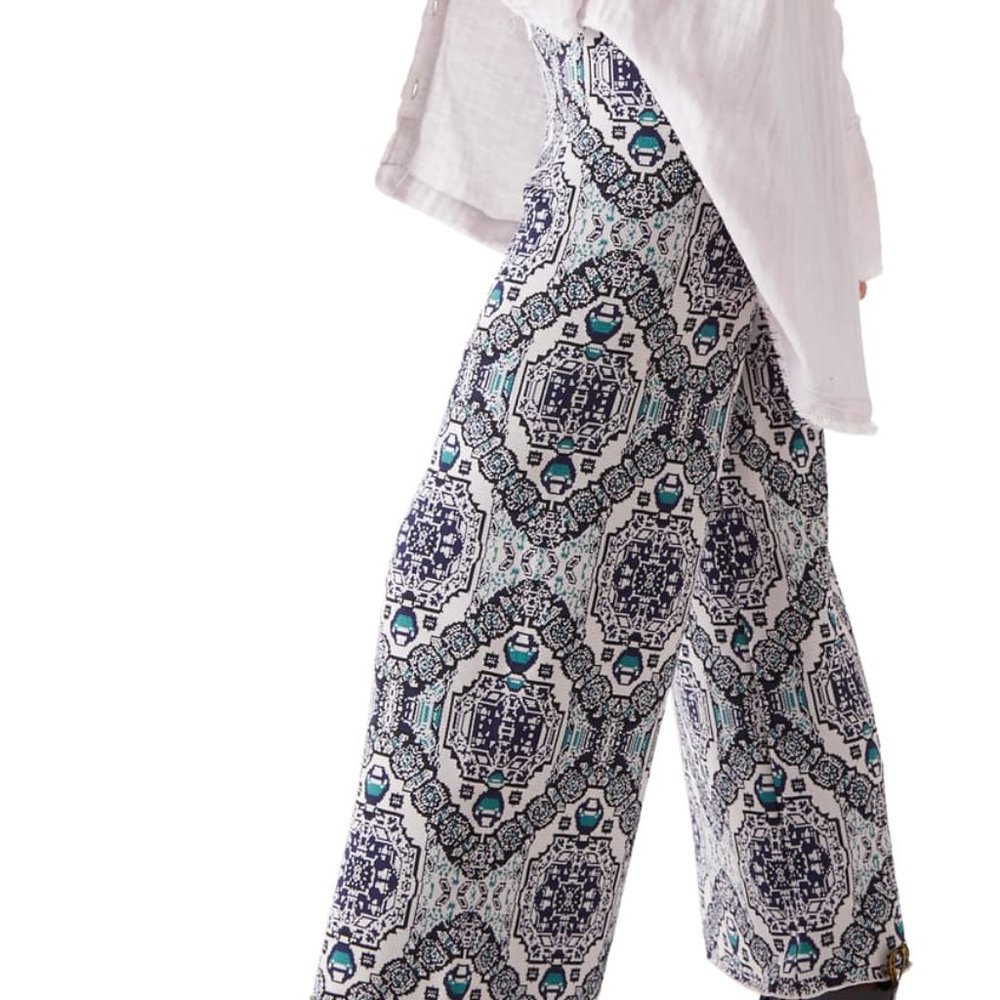 SOLD - Free People Sun In The West Pants XS Ecru - Picture 2 of 9